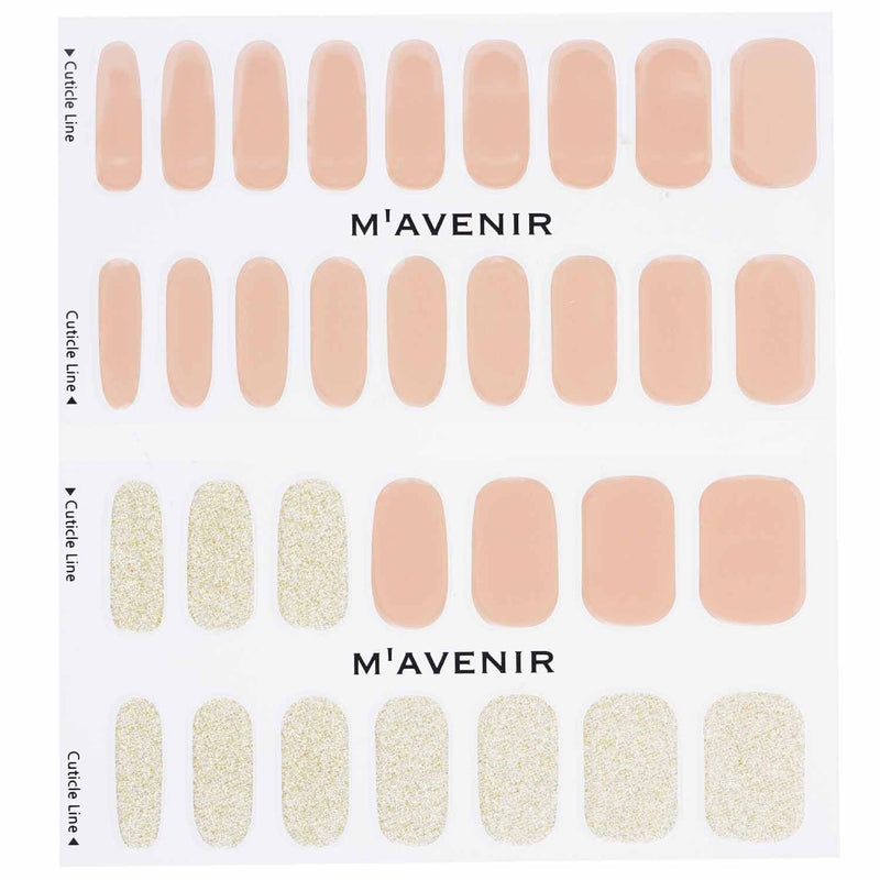 Mavenir  Nail Sticker (Pink) - # Gold Beach Nail   32pcs