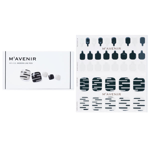 Mavenir  Nail Sticker (Patterned) - # Modern Line Pedi   36pcs