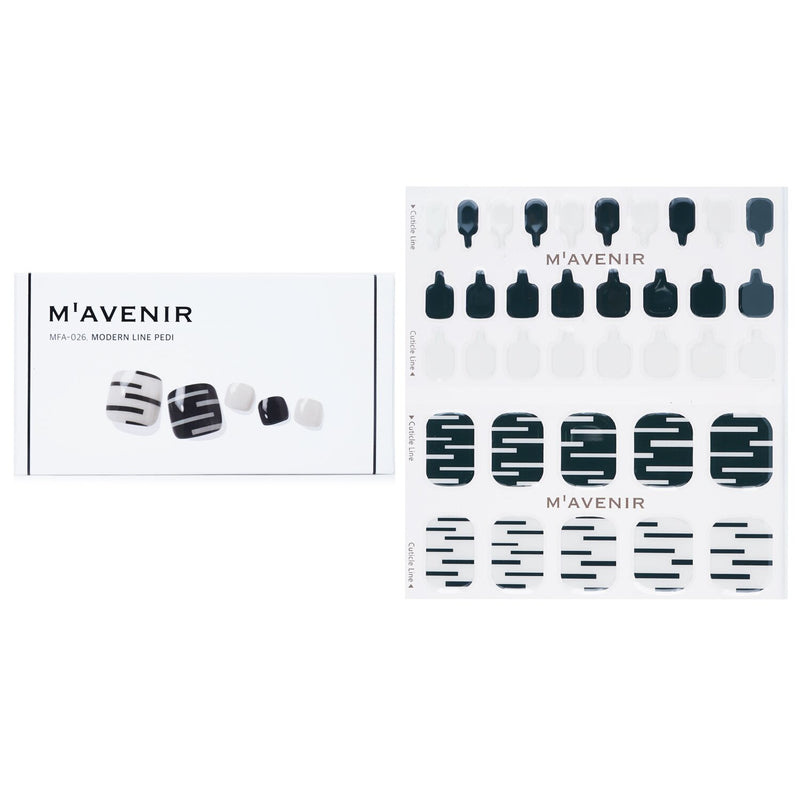 Mavenir  Nail Sticker (Patterned) - # Modern Line Pedi   36pcs
