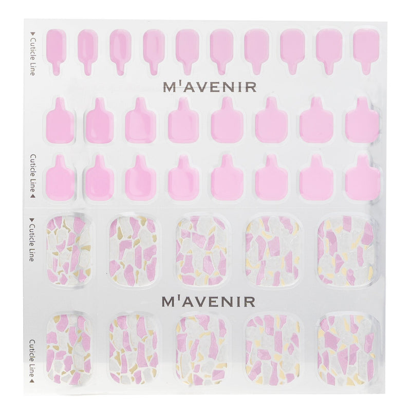 Mavenir  Nail Sticker (Pink) - # Pink Shell Pedi   36pcs