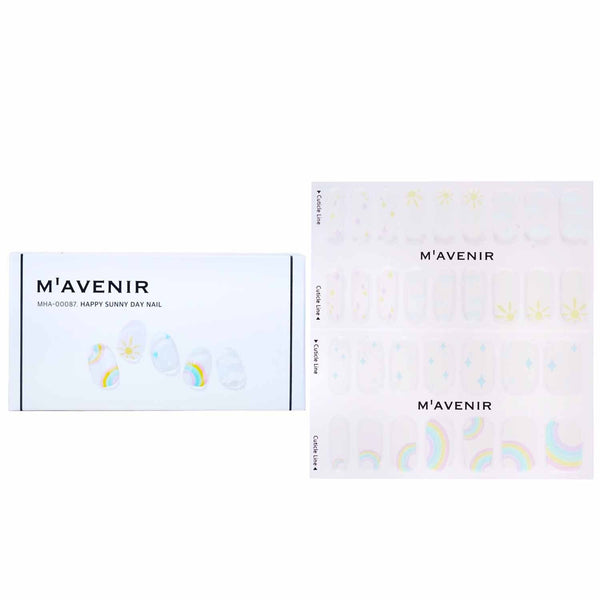 Mavenir  Nail Sticker (White) - # Happy Sunny Day Nail   32pcs