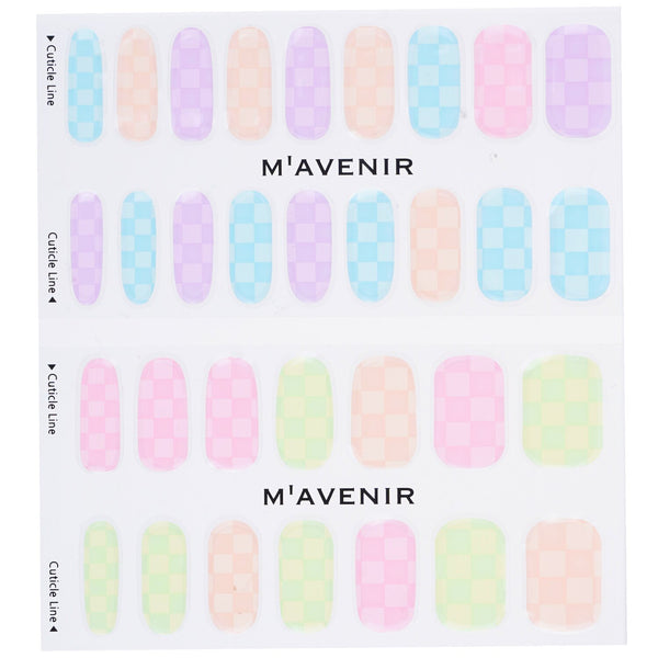Mavenir  Nail Sticker (Assorted Colour) - # Neon Racer Nail   32pcs