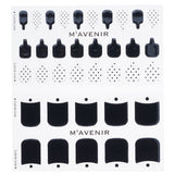 Mavenir  Nail Sticker (Black) - # Black Veil Pedi   36pcs