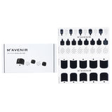 Mavenir  Nail Sticker (Black) - # Black Veil Pedi   36pcs