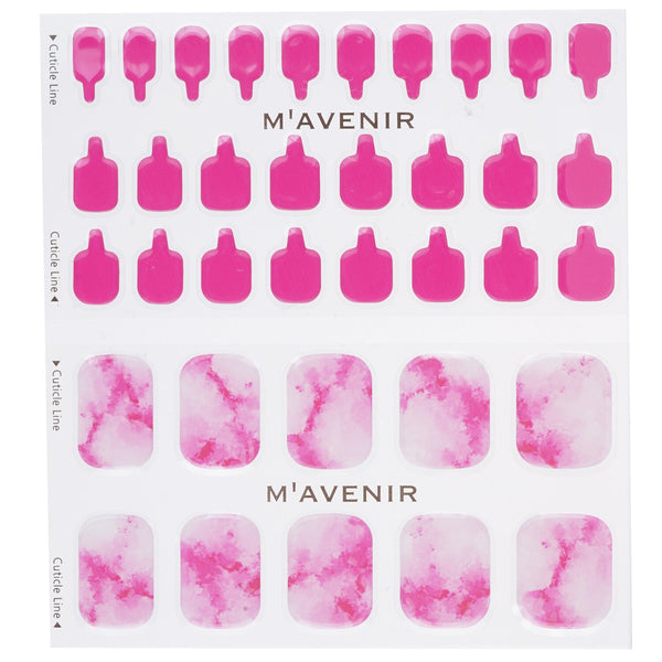 Mavenir  Nail Sticker (Pink) - # Cherry Marble Pedi   36pcs