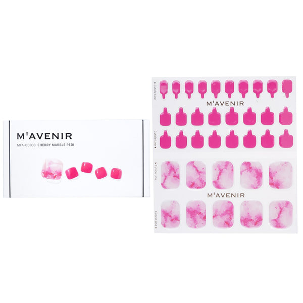 Mavenir  Nail Sticker (Pink) - # Cherry Marble Pedi   36pcs
