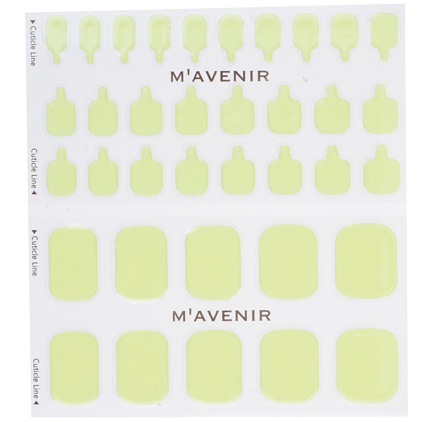Mavenir  Nail Sticker (Yellow) - # Lemon Crumble Pedi   36pcs