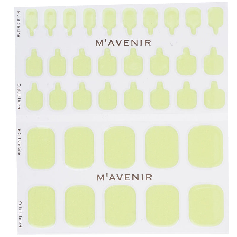 Mavenir  Nail Sticker (Yellow) - # Lemon Crumble Pedi   36pcs