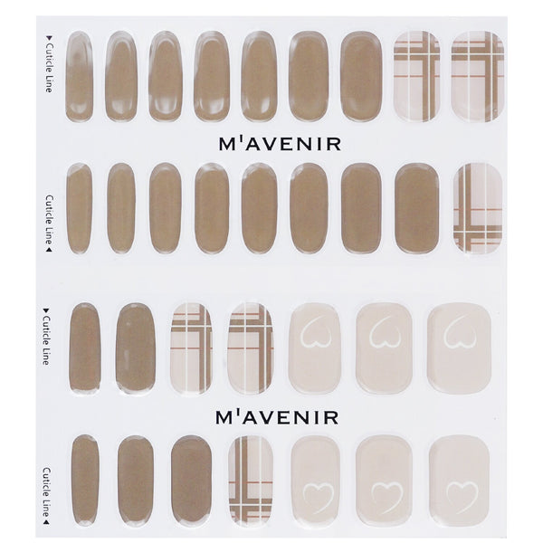 Mavenir  Nail Sticker (Brown) - # Brown Milk Tea Nail   32pcs