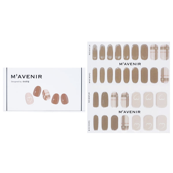 Mavenir  Nail Sticker (Brown) - # Brown Milk Tea Nail   32pcs