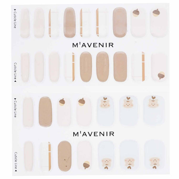 Mavenir  Nail Sticker (Assorted Colour) - # Eating Squirrel Nail   32pcs