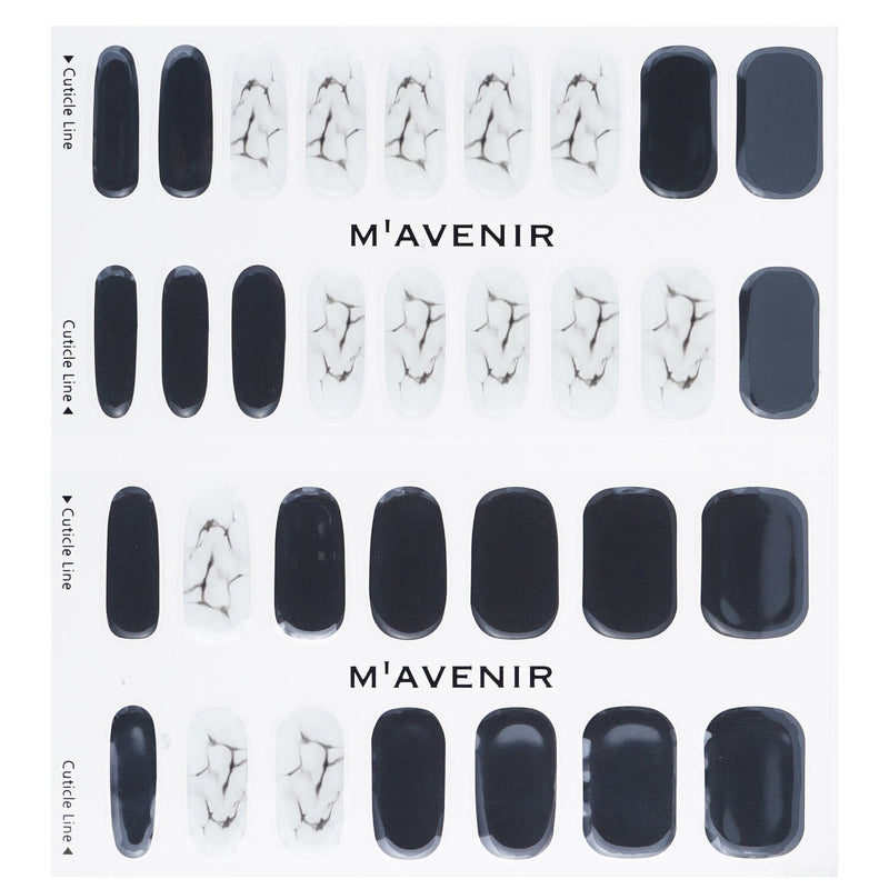 Mavenir  Nail Sticker (Black) - # Marble Nail   32pcs
