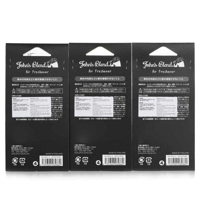 John's Blend  Air Freshener - Apple Pear   3pcs