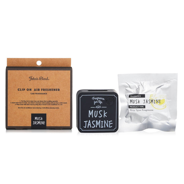 John's Blend  Clip On Air Freshener Car Fragrance - Musk Jasmine   1pc