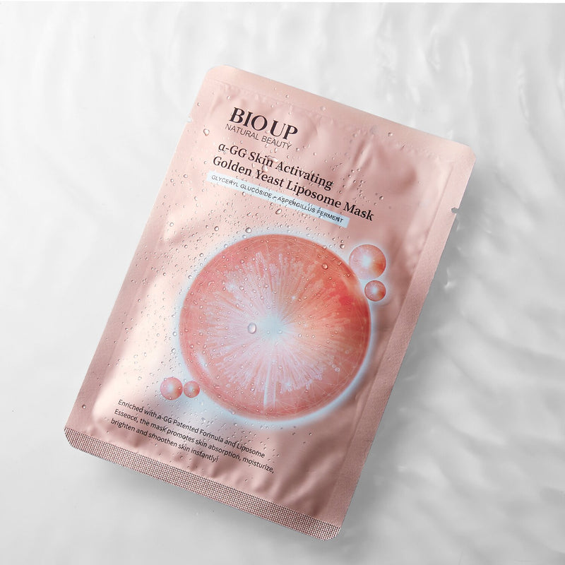 ナチュラル ビューティ  BIO UP a-GG Skin Activating Golden Yeast Liposome Mask   1sheet