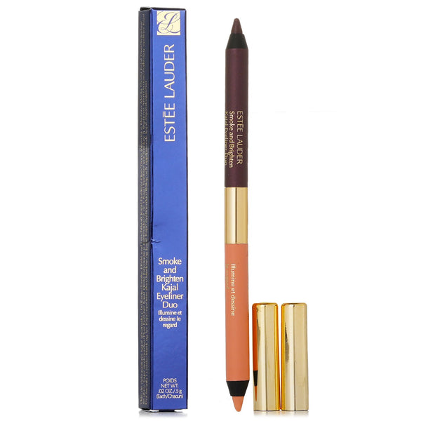 エスティ ローダー  Smoke And Brighten Kajal Eyeliner Duo - # 02 Bordeaux / 02 Ivory   5g/0.02oz