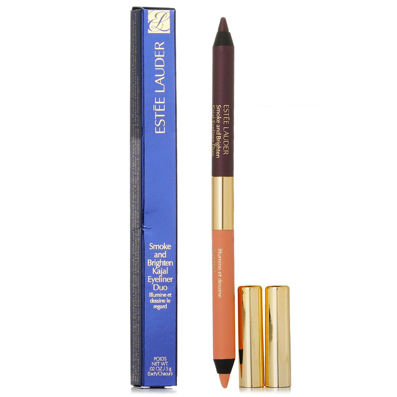 エスティ ローダー  Smoke And Brighten Kajal Eyeliner Duo - # 02 Bordeaux / 02 Ivory   5g/0.02oz