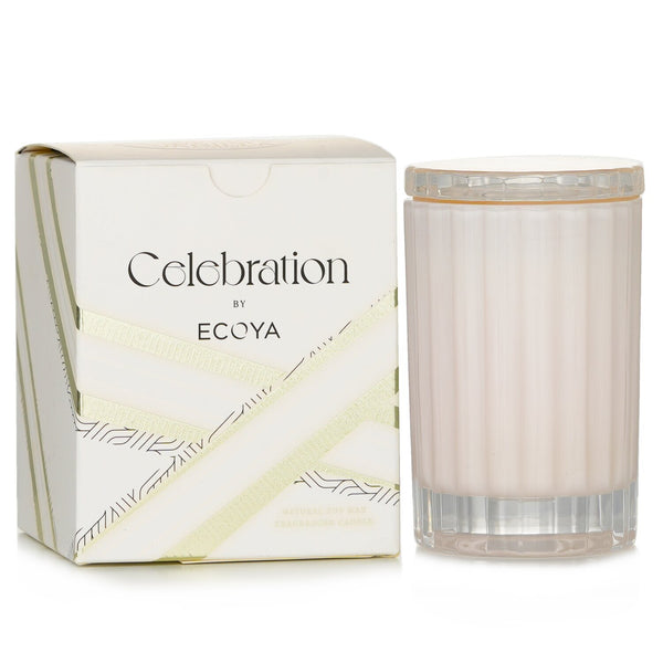 エコヤ  Mini Celebration Candle - White Musk & Warm Vanilla   80g/2.8oz