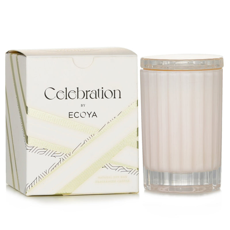 エコヤ  Mini Celebration Candle - White Musk & Warm Vanilla   80g/2.8oz