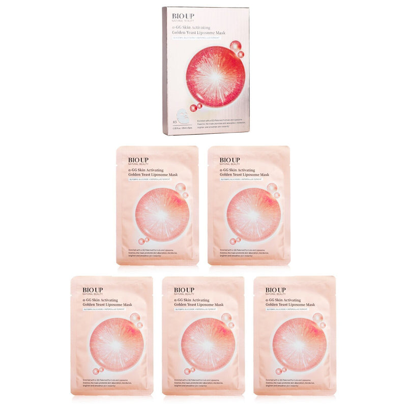 ナチュラル ビューティ  BIO UP a-GG Skin Activating Golden Yeast Liposome Mas   5x25ml/0.84oz