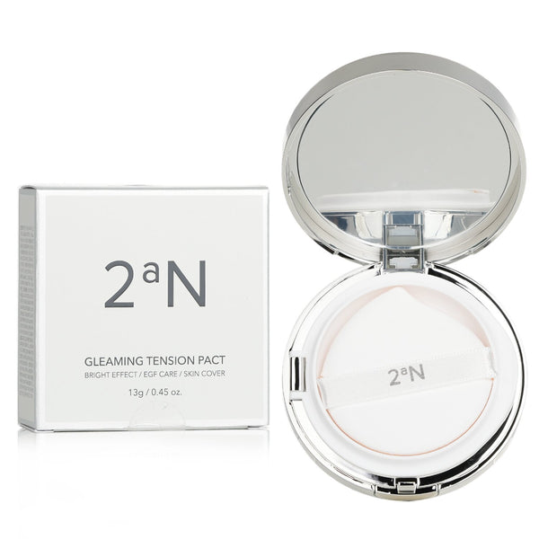 2aN  Gleaming Tension Pact SPF 37 - # 23 Natural Beige   13g/0.45oz