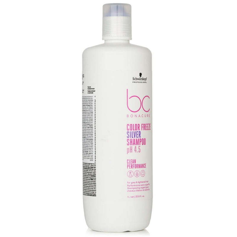 シュワルツコフ  BC Bonacure pH 4.5 Color Freeze Silver Shampoo (For Grey & Lightened Hair)   1000ml/33.8oz