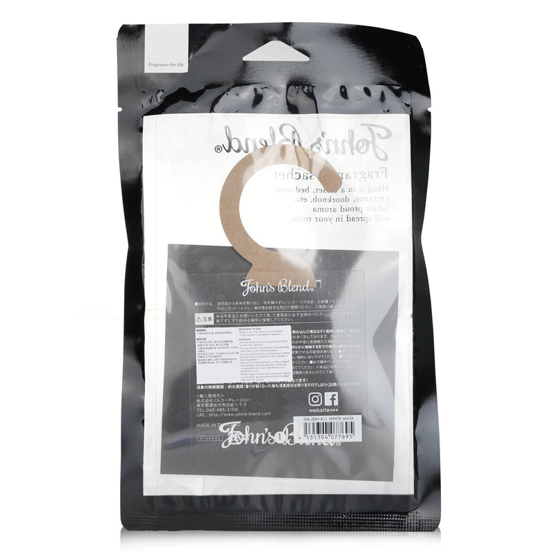 John's Blend  Fragrance Sachet - White Musk   1pcs
