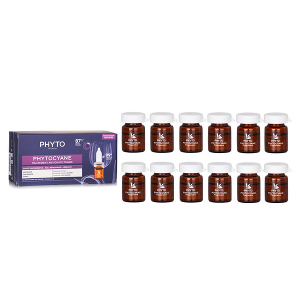 フィト  PhytoCyane Anti-Hair Loss Progressive Treatment (For Women)   12x5ml/0.16oz
