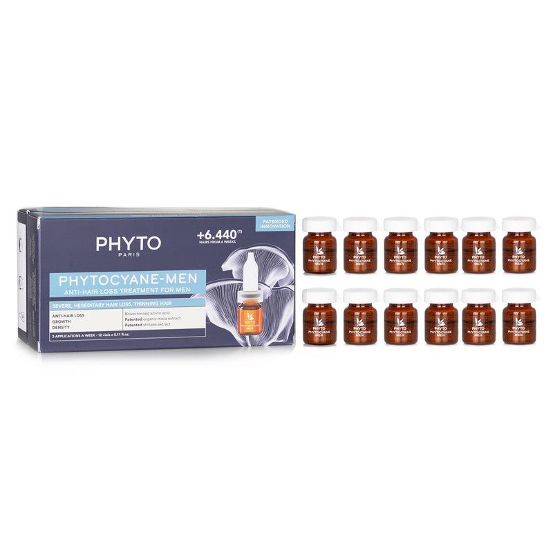 フィト  PhytoCyane Anti-Hair Loss Treatment (For Men)   12x3.5ml/0.11oz