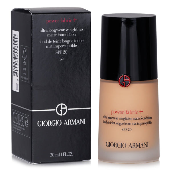 ジョルジオ アルマーニ  Power Fabric+ Ultra Longwear Weightless Matte Foundation SPF 20 - # 5.75   30ml/1oz