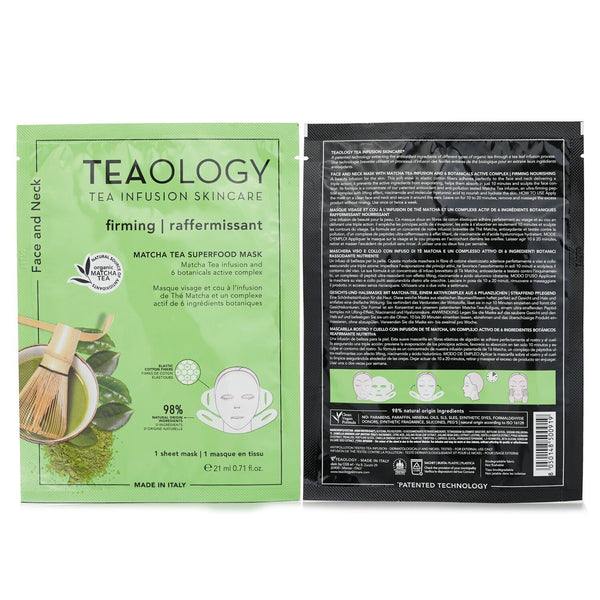 Teaology  Matcha Tea Superfood Face & Neck Mask   21ml/0.17oz