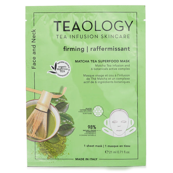 Teaology  Matcha Tea Superfood Face & Neck Mask   21ml/0.17oz