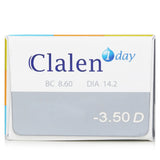 Clalen  1 Day Ultra-Soo Clear Contact Lenses -3.50   30pcs