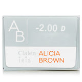 Clalen  1 Day Iris Suzy Brown Color Contact Lenses -2.00   30pcs