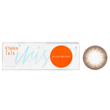 Clalen  1 Day Iris Alicia Brown Color Contact Lenses -2.50   30pcs