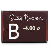 Clalen  1 Day Iris Suzy Brown Color Contact Lenses -4.00   30pcs