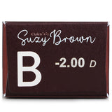 Clalen  1 Day Iris Suzy Brown Color Contact Lenses  -2.00   30pcs