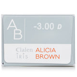 Clalen  1 Day Iris Alicia Brown Color Contact Lenses - - 3.00   30pcs