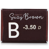 Clalen  1 Day Iris Suzy Brown Color Contact Lenses -3.50   30pcs