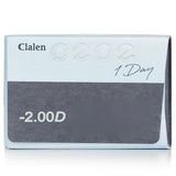 Clalen  1 Day O2O2 Clear Contact Lenses -2.00   30pcs