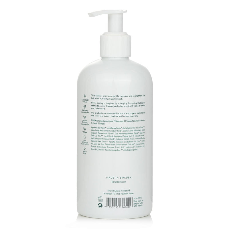 ビヨルク & ベリーズ  Never Spring Shampoo   400ml/13.5oz