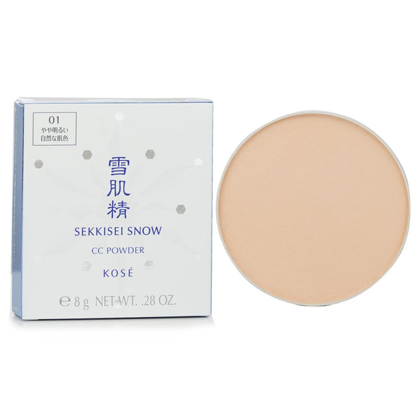 コーセー  Sekkisei Snow CC Powder Case With Sponge SPF 14 #01   8g/0.28oz