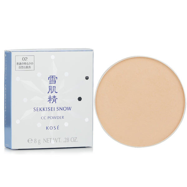 コーセー  Sekkisei Snow CC Powder Case With Sponge SPF 14 #02   8g/0.28oz