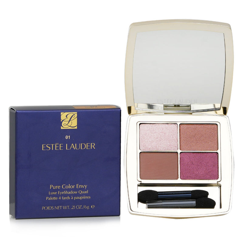 エスティ ローダー  Pure Color Envy Luxe Eyeshadow Quad # 01 Rebel Petals   6g/0.21oz