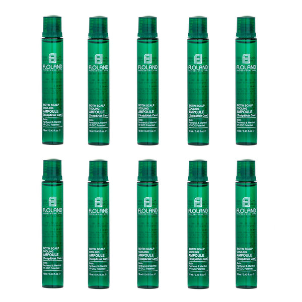 Floland  Biotin Scalp Cooling Ampoule (For Scalp & Hair Care)   10x13ml/0.43oz