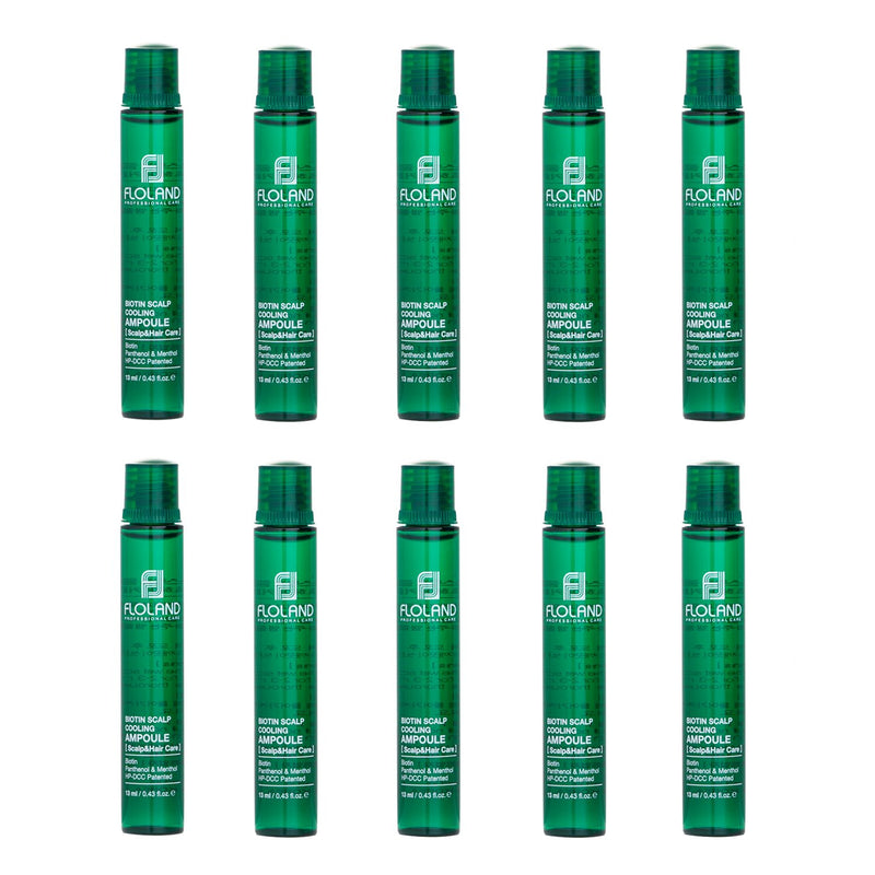Floland  Biotin Scalp Cooling Ampoule (For Scalp & Hair Care)   10x13ml/0.43oz