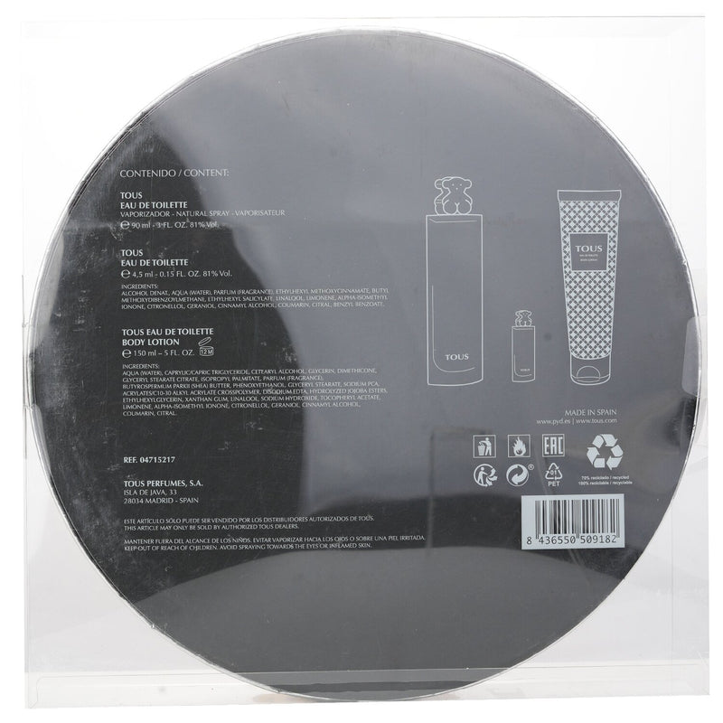 トゥス  Eau De Toilette Spray 90ml + Eau De Toilette Spray 4.5 ml + Body Lotion 150ml   3pcs