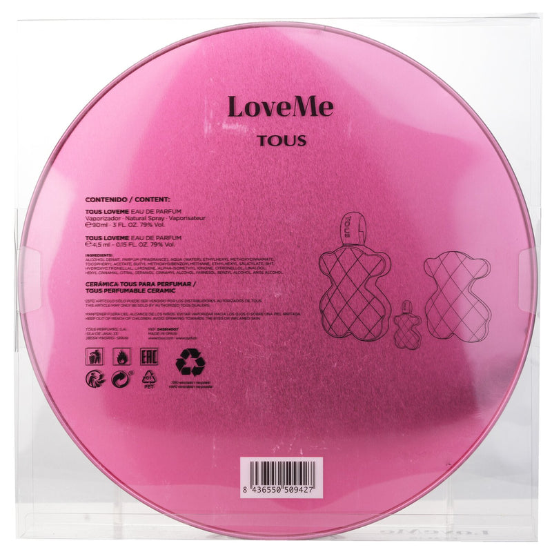 トゥス  Love Me The Silver Set: Eau De Parfum Spray 90ml + 4.5ml + Perfumable Ceramic   3pcs