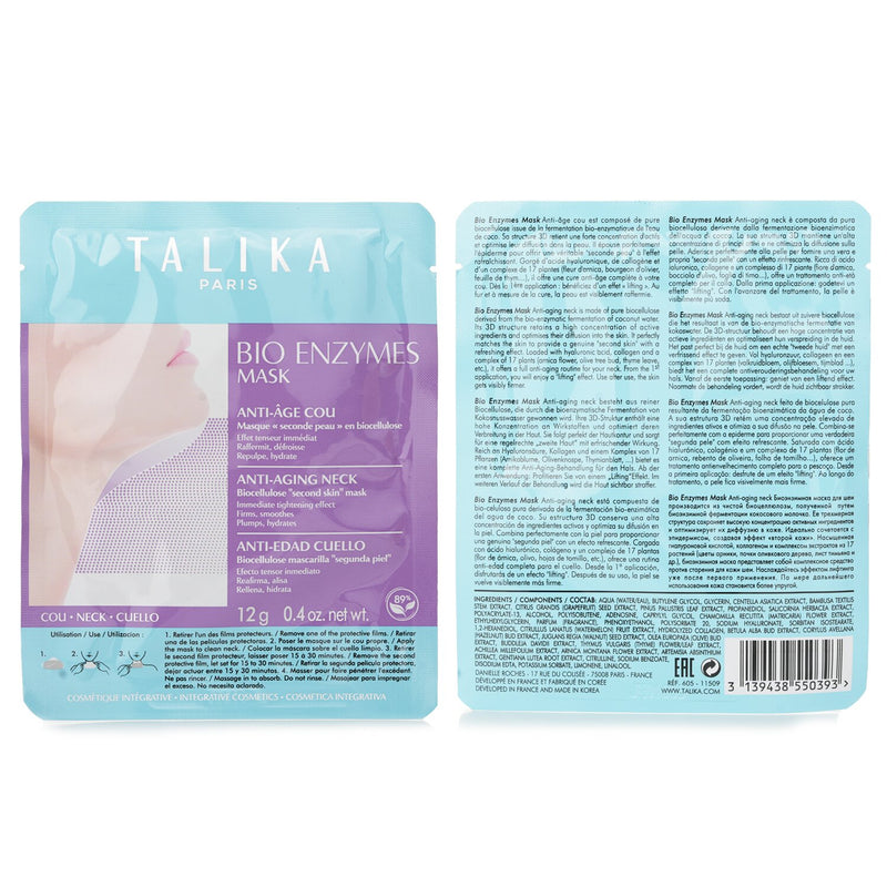 タリカ  Bio Enzymes Anti-Aging Neck Mask   12g/0.4oz
