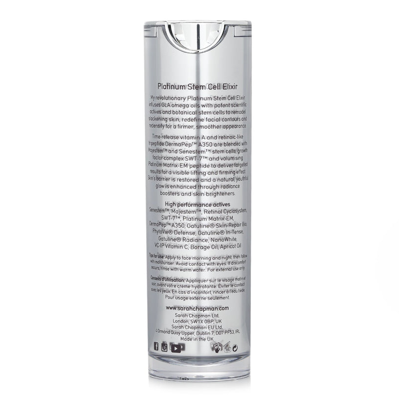サラ・チャップマン  Skinesis Platinum Stem Cell Elixir   30ml/1oz